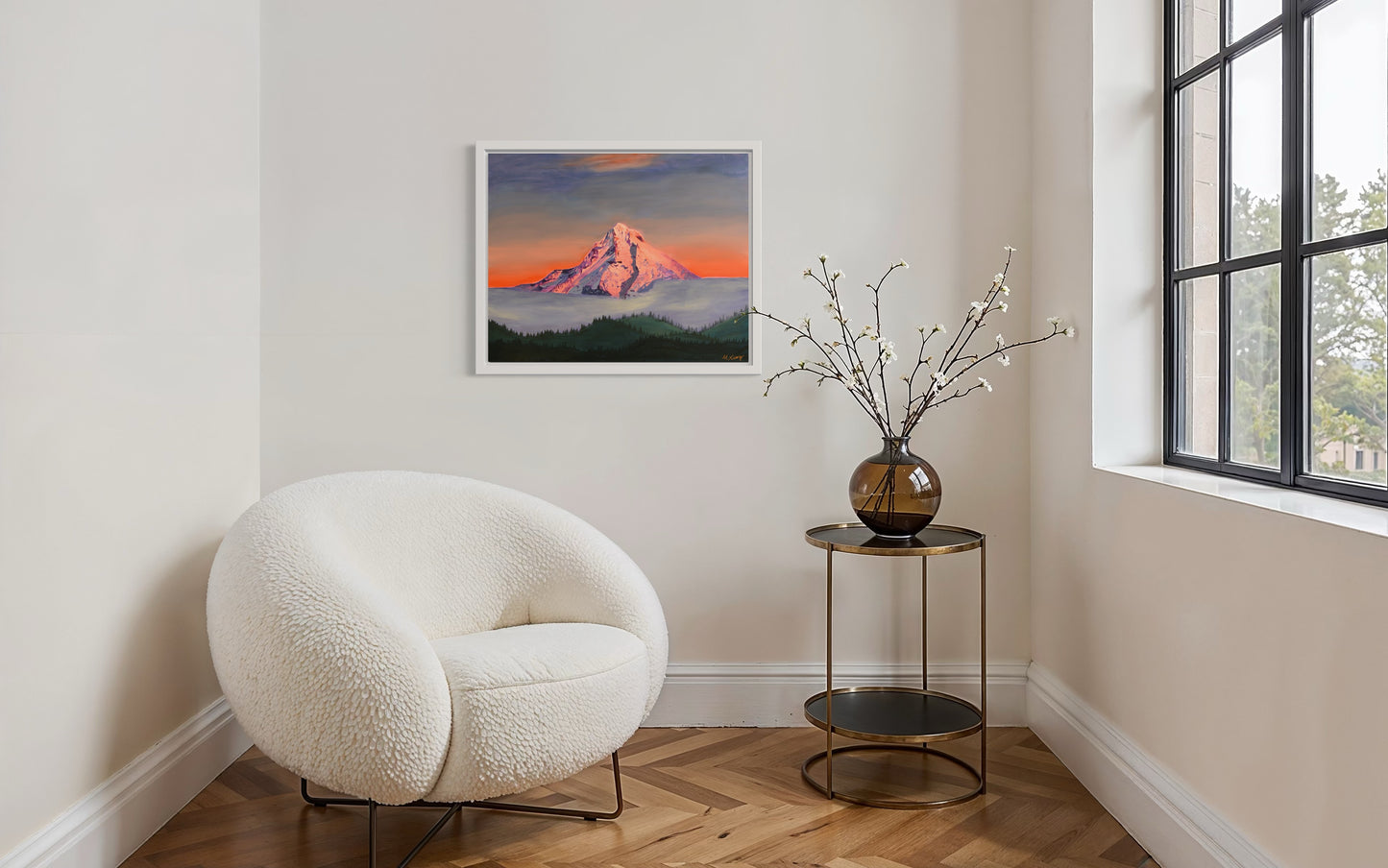 Mt. Hood Alpenglow Giclee Fine Art Print | Wy'East Oregon Painting