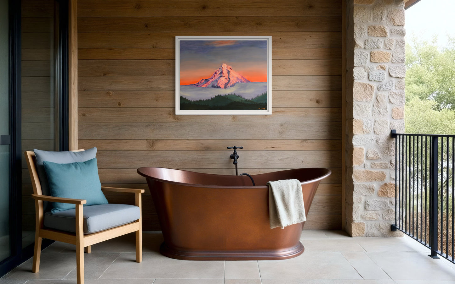 Mt. Hood Alpenglow Giclee Fine Art Print | Wy'East Oregon Painting